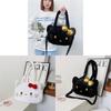 Sac Cabas Peluche Hello Kitty Avec Fermeture Éclair Pour un Usage Quotidien Décontracté