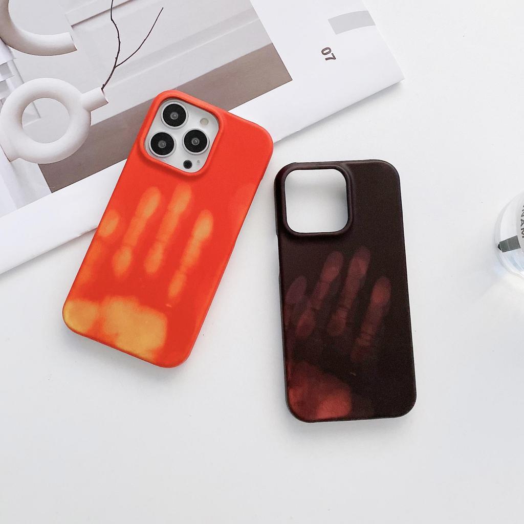 Thermal Sensor Heat Induction Case For iPhone 13 12 11 Pro Max Mini XR XS X 7 8 6 6S Plus SE 2020 Discoloration Phone Back Cover