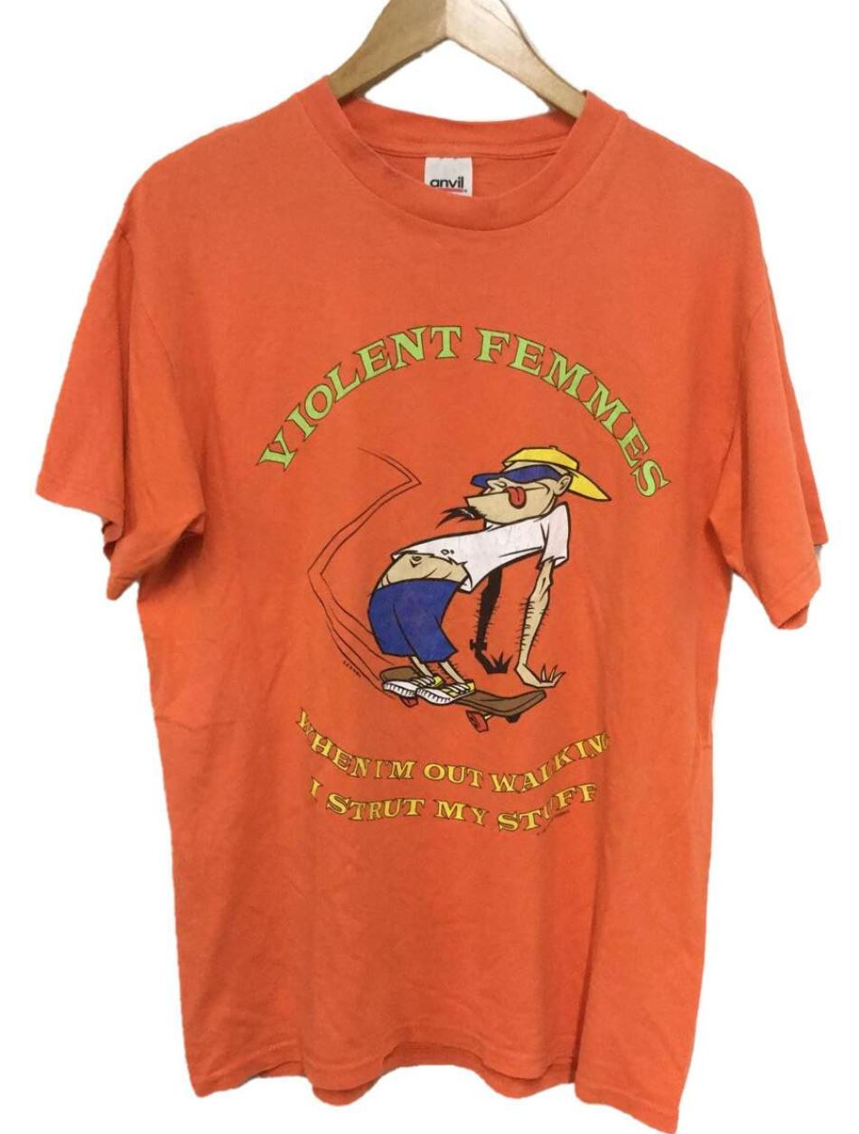 Violent Femmes Music Tour Orange T-Shirt Cotton Full Size 86 XL