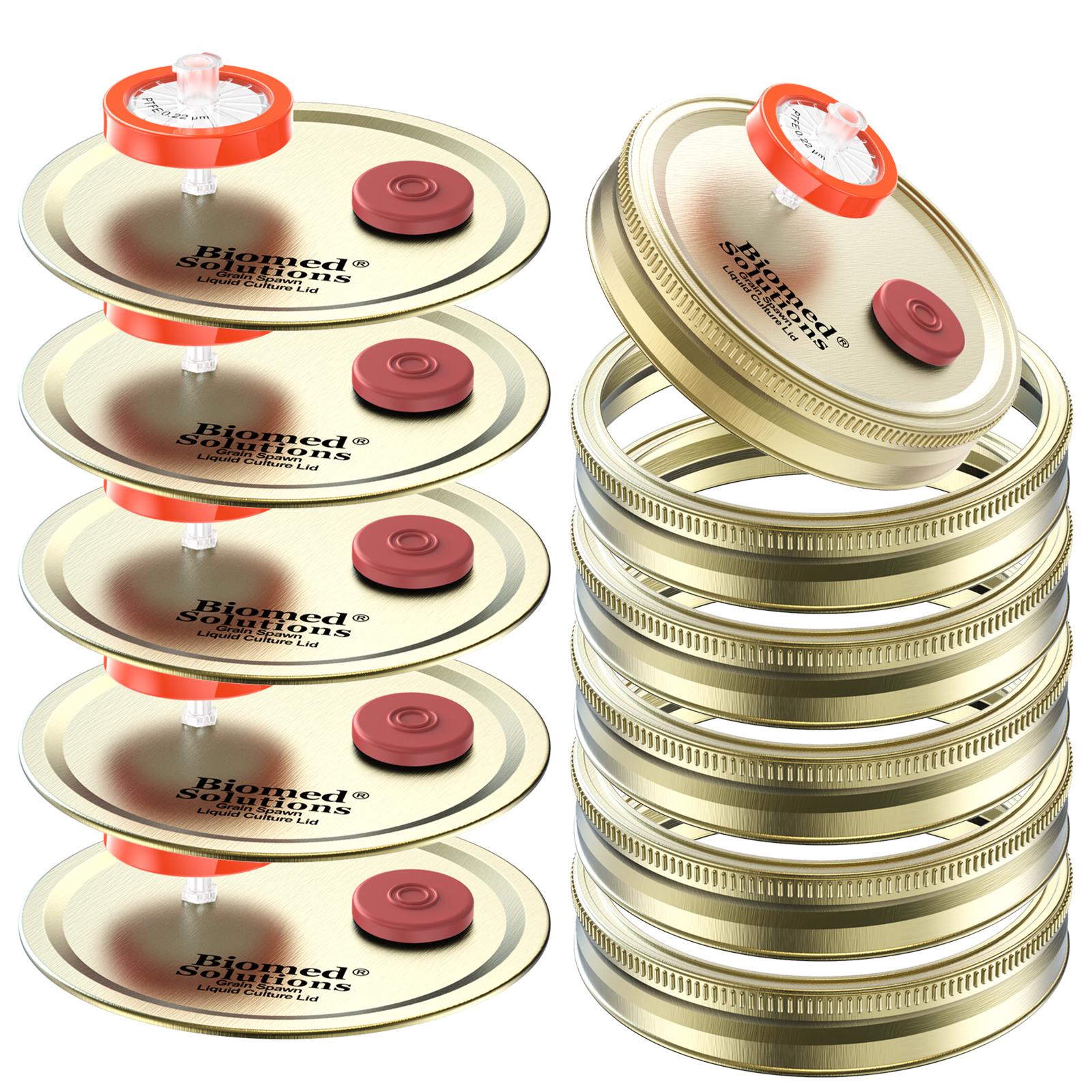 

Крышка для жидкой культуры с широким горлом 86 мм, пищевая, крышка для культивирования с PTFE-мембраной и самозатягивающимися инъекционными портами для грибов