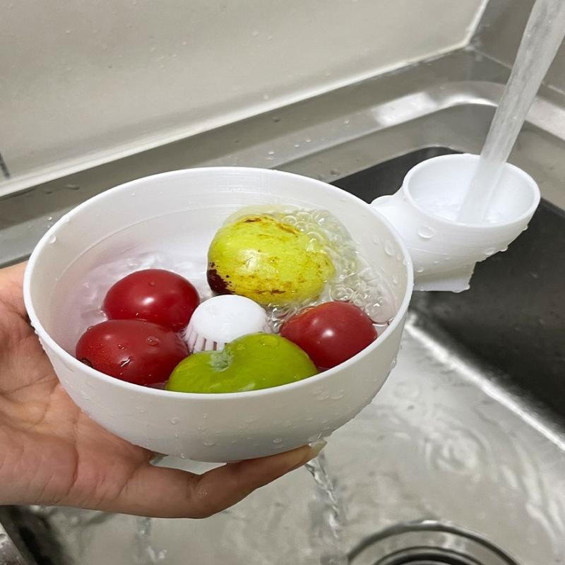 Portable Fruit Wash Bowl Vegetable Washer 3D Printing Food Washing Spinner Automatic Cleaning Machine For Kitchen Draining