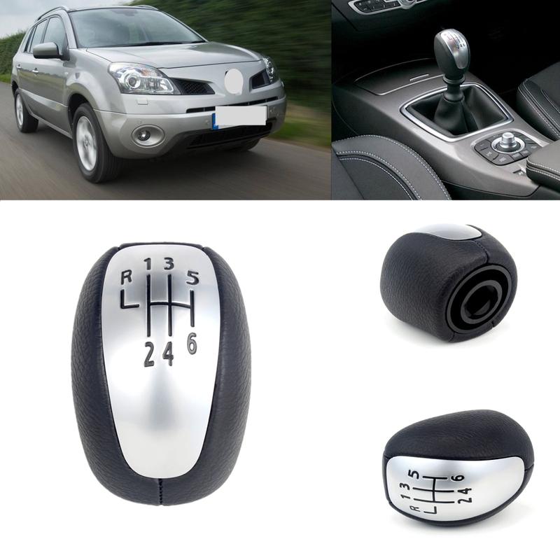 

Leather 6 Speed Gear Shift Konb For Renault Koleos 2007 2008 2009 2010 2011 2012 2013