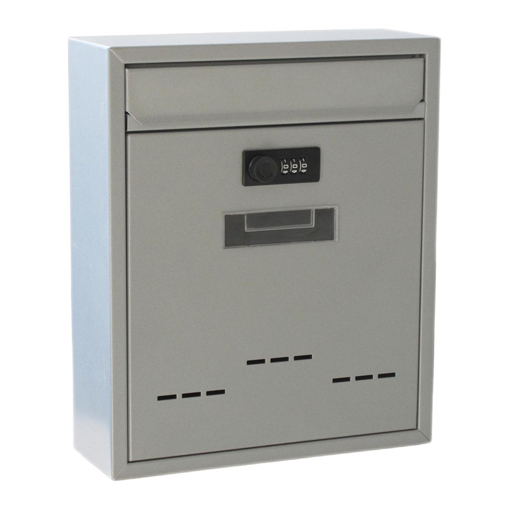 Metal Locking Mailbox Wall Mounted Hanging Mailbox Lockable Outdoor Mail Box for House Front Door External Lock Mailbox Box