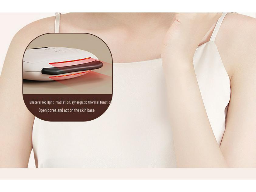 Aparat electric de masaj facial cu Bianstone și perie meridiană