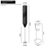 Stainless Steel Wireless Manual Milk Frother for Coffee & Egg Cream - Stirring Frothing Tool