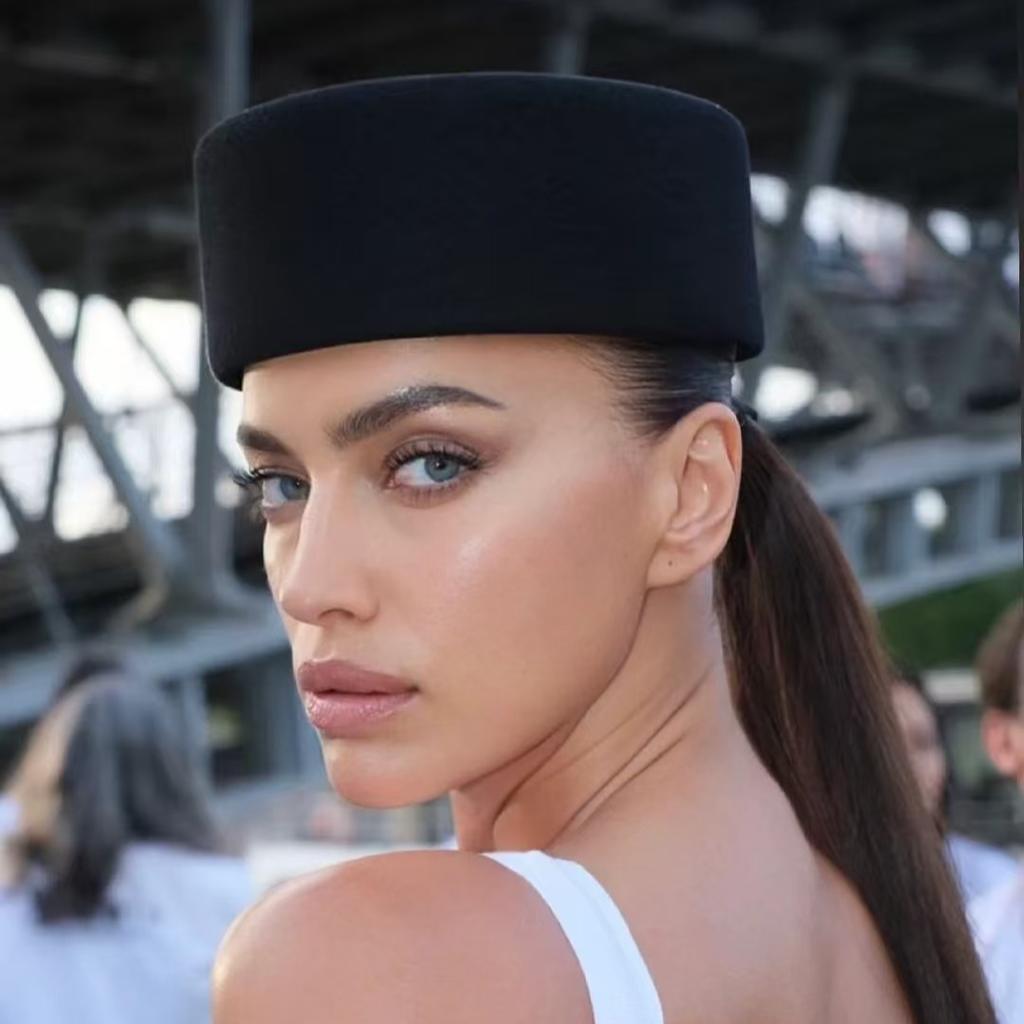 Ladies Elegant Fashion 100% Wool Hard Top Fedora Hats Winter Warm Felt Berets Hat Women Fascinator Wedding Dinner Pillbox Cap