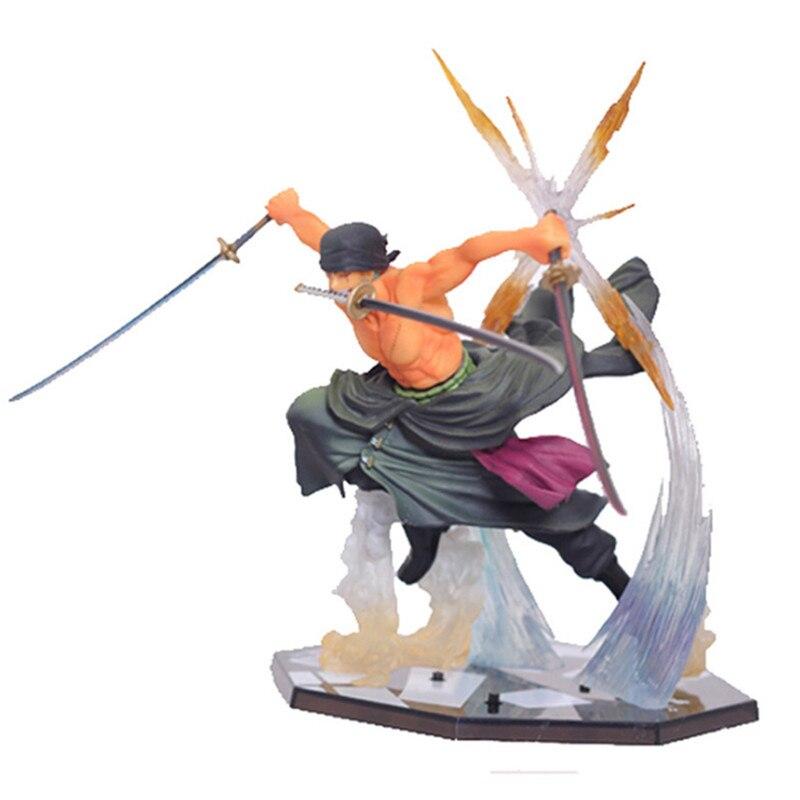 One Piece Fighting Zoro 17cm Luffy Figma Model Movable Action Figure Anime Archetype Movie Cartoon Collectible Toy Doll Gift
