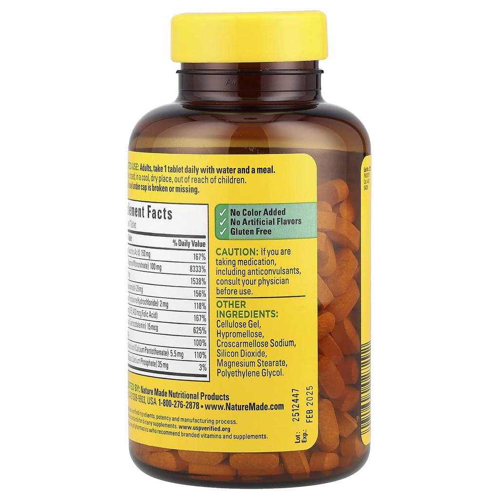 Nature Made Super-B Complex, Contains Vitamin C, 360 Tablets