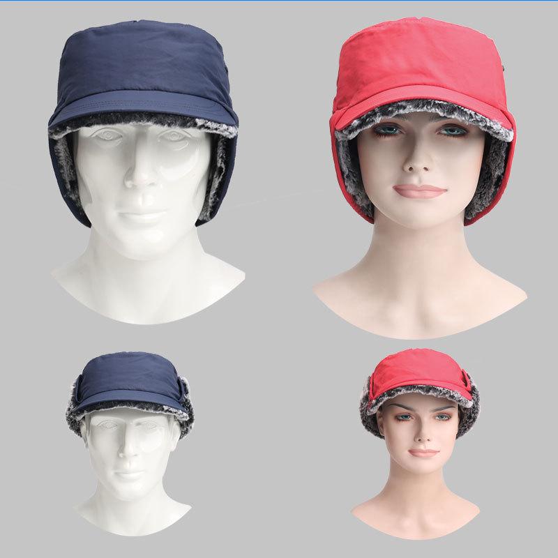 Winter Trapper Hat: Windproof Military-Style with Velvet Ear Protection for Men & Women