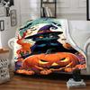 1 Stück Halloween-Katzen-Decke, Leichte Flanell-Kuscheldecke für Sofa, Bett, Reisen, Camping, Wohnzimmer, Büro, Couch089