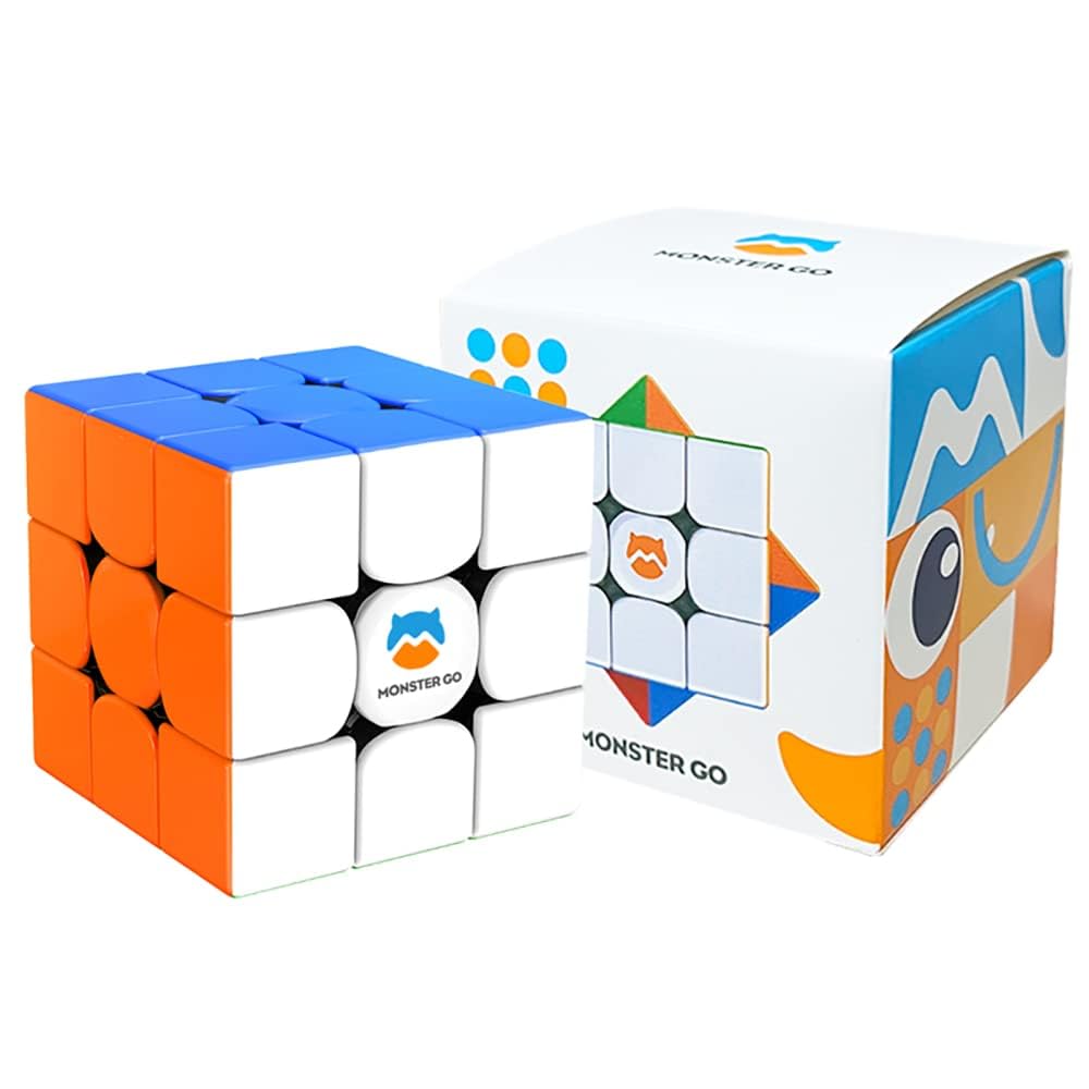 Monster Go MG3M Magic Cube Official WCA International Competition Standard Smooth Rotation 3D Puzzle Educational Toy EDU (MG3 Built-in Magnet)