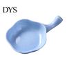 Dish Seasoning Plate Flower Shape with Handle Small Floral Size Plates Serving Saucers Bowl for Sauce