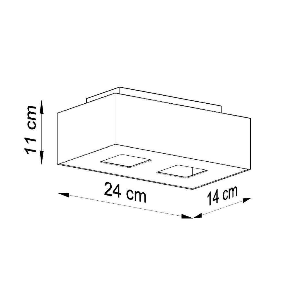 Plafon Zircon 2 Gu10 Biały Lumilo 00.155.67