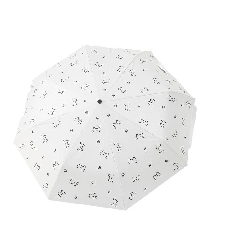 Automatic Sunshade Umbrella Women's High-End UV Protection Sun Blocking Rain And Sun Dual-Purpose Student Stainless Steel