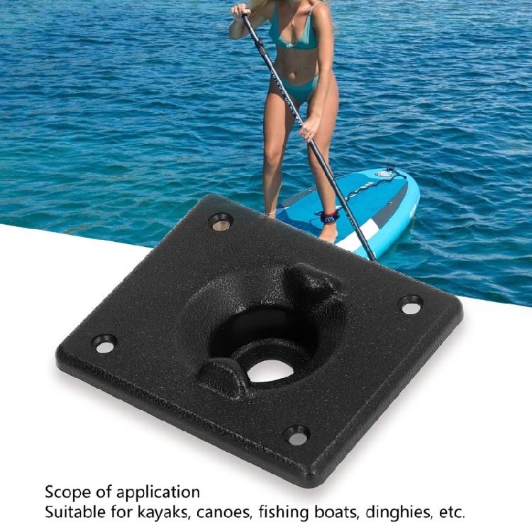 Large Small Gasket Square Base Replacement Rudder Steering Control Handle Base Rudder Control Part Easy Installation
