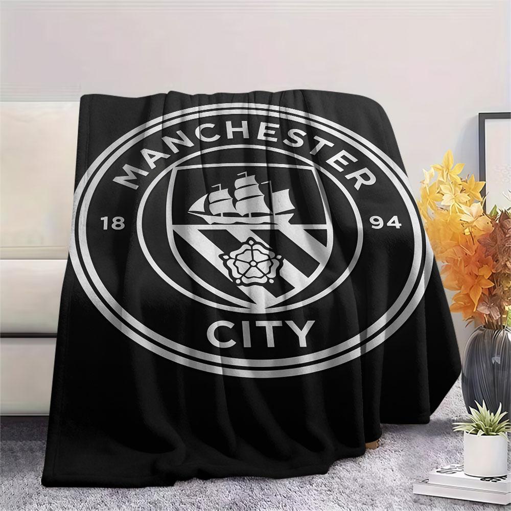 Neat MCFC Frames Blanket, High Quality Comfortable for All Seasons, Home Decor, Warmth and Comfort