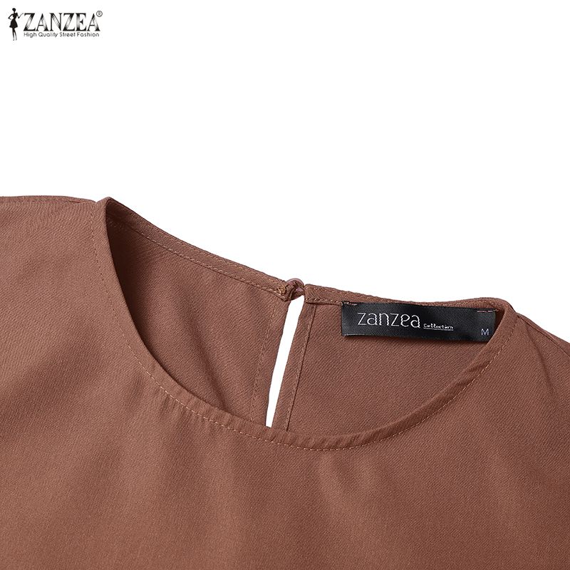 ZANZEA Bluză cu mâneci lungi pentru femei și fuste lungi, seturi casual din două piese