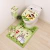 Senko My Neighbor Totoro Friends Long Toilet Mat, Approx. 80 x 60 cm, Green, Antibacterial and Odor Resistant, Made in Japan, Character Design 37147