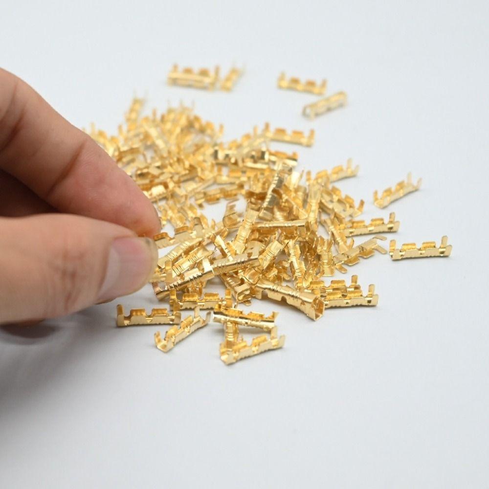 100Pcs Small Tooth U-shaped Terminal 453 Cable Connectors New Wire Quick Connector Terminal
