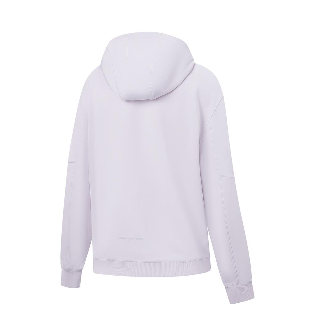 Li Ning Fitness Series Hooded Sports Fashion Casual Cardigan Sweatshirt Women Sweatshirt AWDW396-9