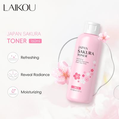 LAIKOU Sakura Toner, zur Glättung des Hauttons, Aufhellung und Reduzierung von Flecken, 160ml