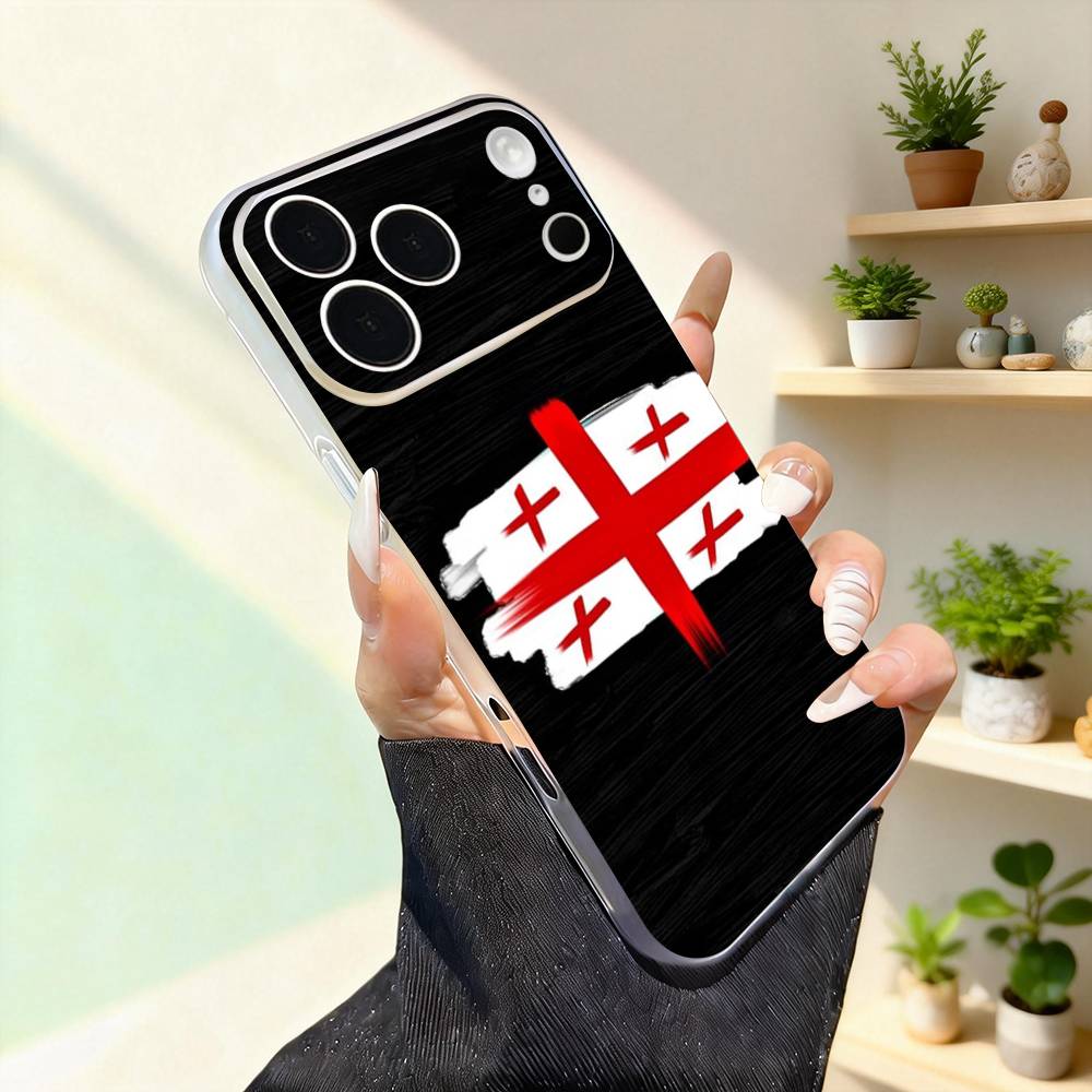 

Georgia Flag MAP Phone Case For iPhone 17,16,15,14,13,12,11,Pro,Max,Plus,Mini,SE4,E Magnetic For Magsafe Wireless iPhone13