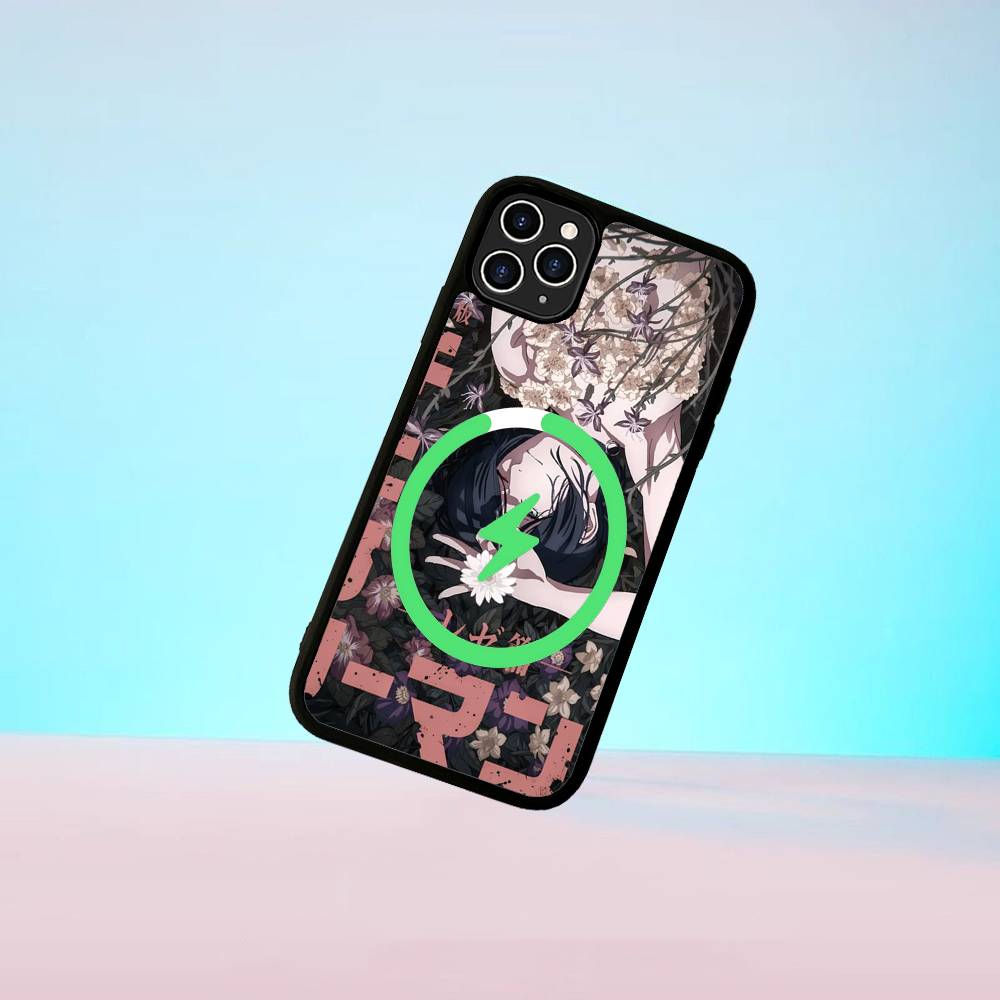 Anime C-Chainsaw Man Magnetic Matte Phone Case For IPhone 16 17 15 14 13 12 11 For Magsafe Wireless Charge Cover