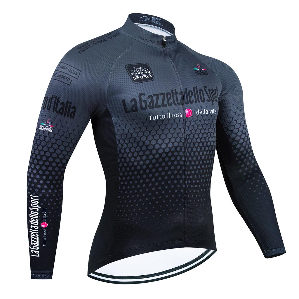 2026 Tour de Italia D'ITALIA Maillot de Ciclismo Premium Anti-UV Sudadera de Manga Larga Traje de Ciclismo Otoño Secado Rápido Uniforme de Carrera