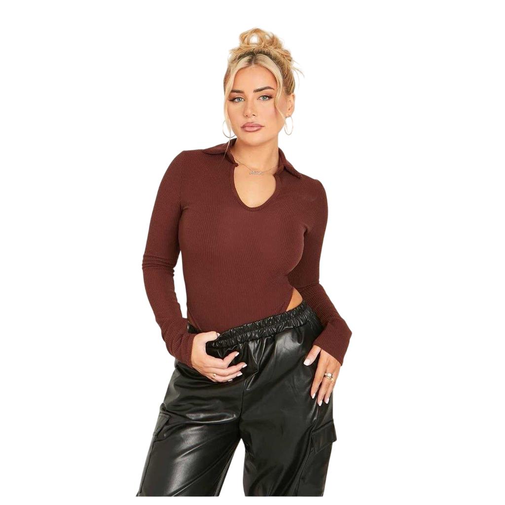 Missy Empire Womens/Ladies Fitted Long-Sleeved Bodysuit