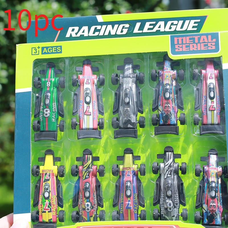 

Simulated Racing Car Model Children Toy Set For Toddlers Play And Development 10 Pack