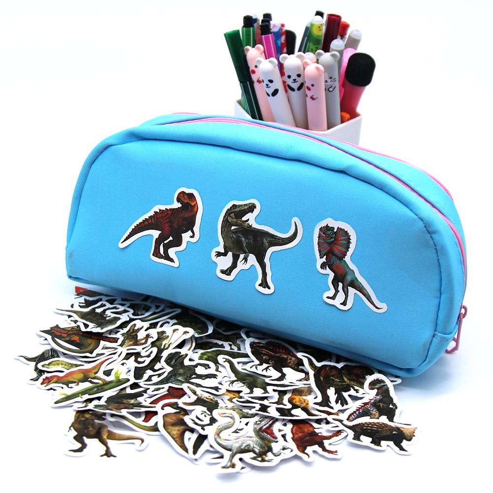 50pcs Funny Dinosaur Stickers Cartoon Decals Toy Stationery Guitar Phone Bicycle Laptop Luggage Car Graffiti Kids Sticker