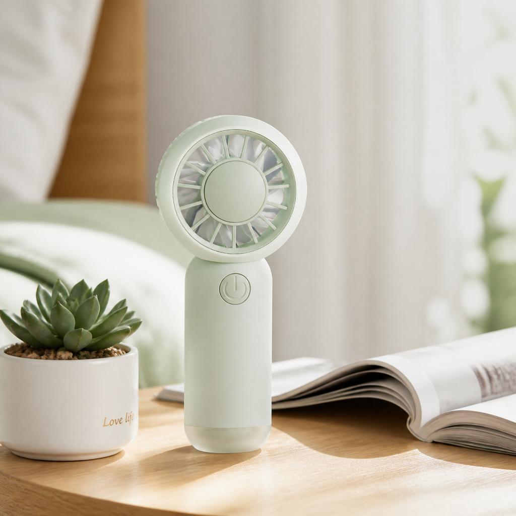 Handheld Fan Rechargeable, Portable Personal Fan with 3 Speeds 1-3 Hour Battery Life