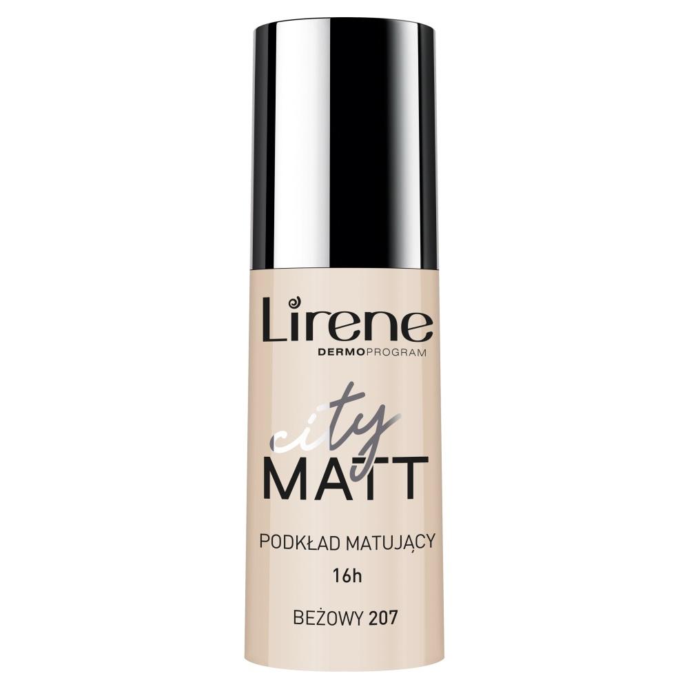 Lirene City Matt Face Mattifying Foundation 207 Beige, 30 ml