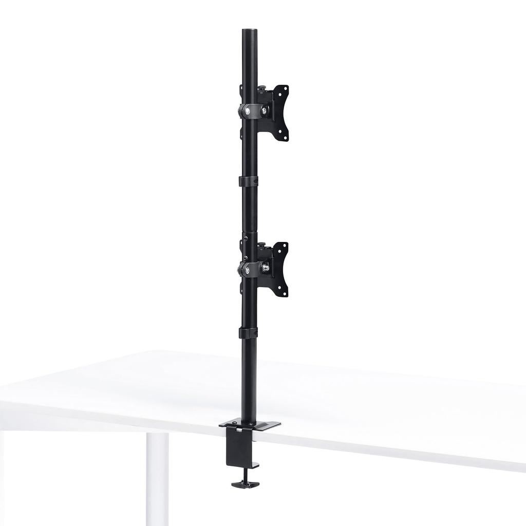 Sanwa Supply Dual Monitor Arm (Top and Bottom, Dual Screens) CR-LAC211BK