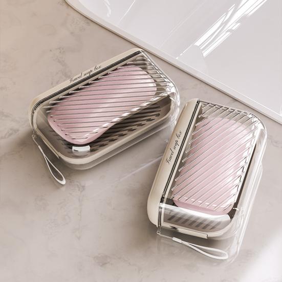 Yousheng Travel Soap Case with Lid Leakproof Soap Container with Drainage Layer Portable Bar Soap Holder for Camping Gym Bathroom Kitchen Dormitory