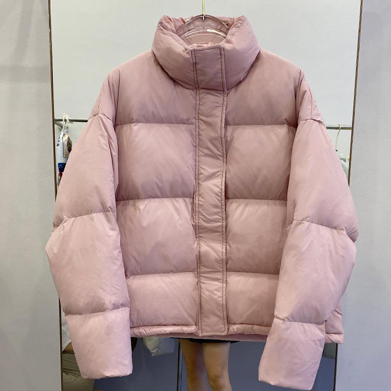 Down jacket new women's short bread jacket small thickened winter loose fashion