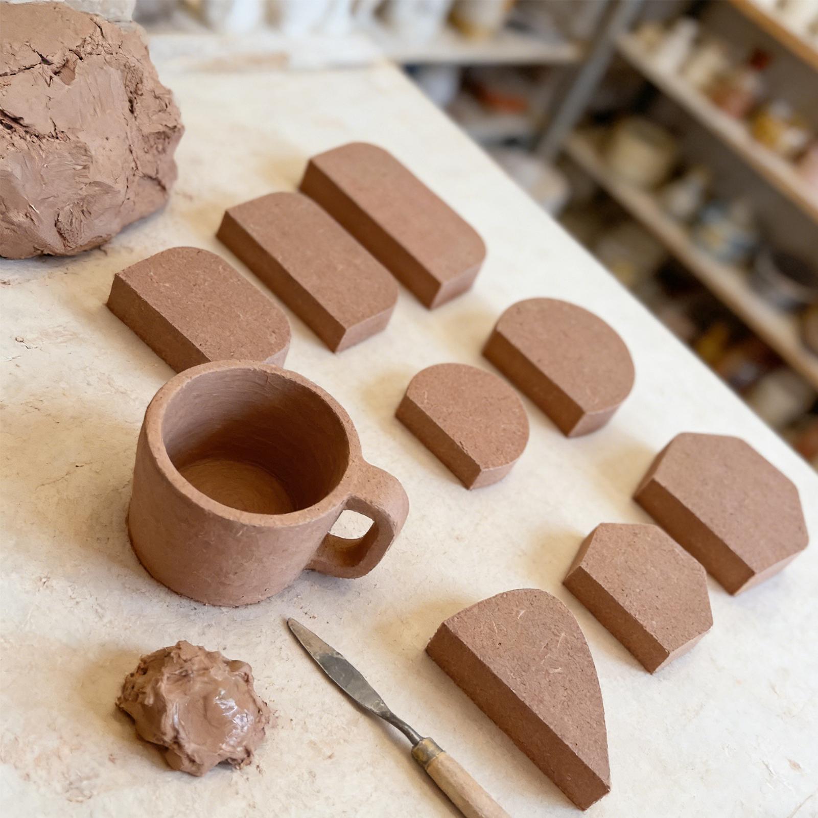 

Mug Handle Mold Pottery 9-Piece Wooden Carving Mould Mug Handle Making Tools For Sculpture Modeling Art Home Studio Classroom China Mainland