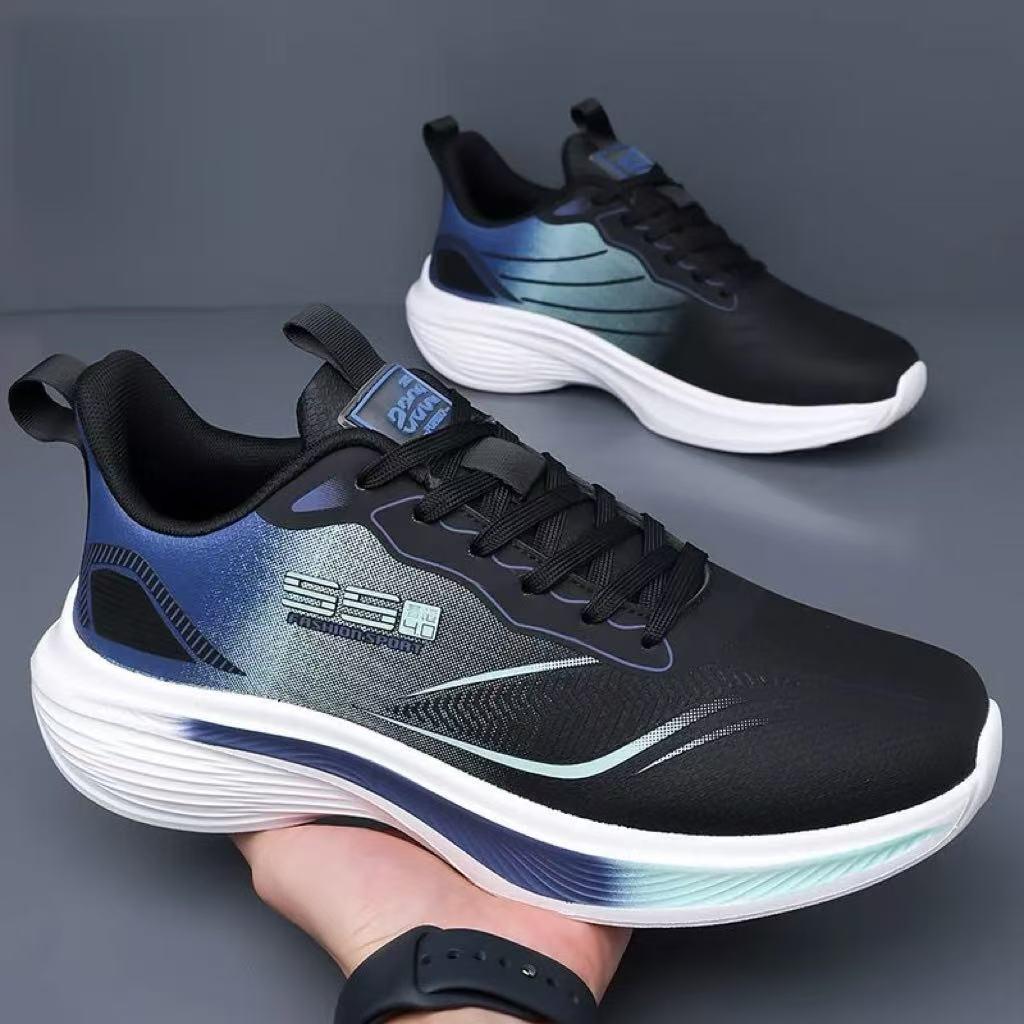 

Breathable Leather Shock-Absorbing Lightweight Running Shoes for Couples – Non-Slip Casual Sports Sneakers for Men and Women 41