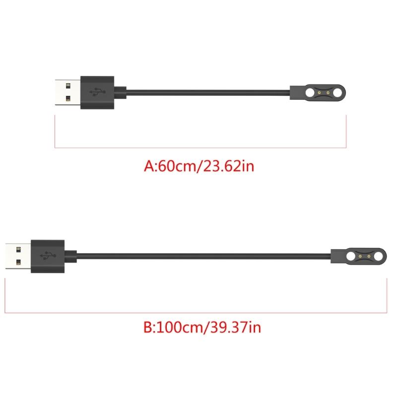 Charging Cable Replacements for COLMI V68 Watch USB Charges Cord Smartwatches 24'' / 39'' Power Cable