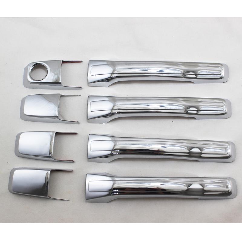 2001 2002 2003 2004 2005 For Mitsubishi Pajero V73 Car ABS Chrome Accessories Plated Door Handle Bowl Cover Trim Paste Style
