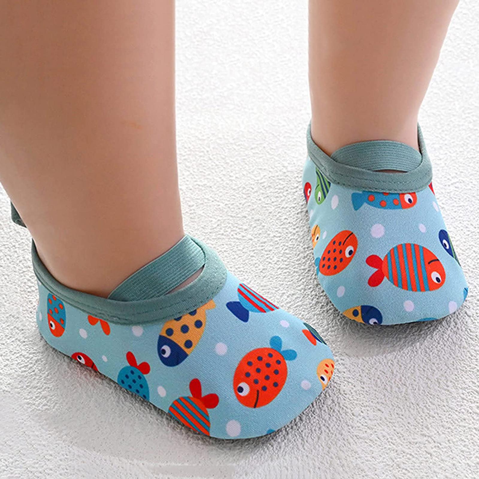 

Baby Kids Boys Girls Animal Prints Cartoon The Floor Socks Barefoot Socks Non-Slip Shoes L