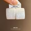 Silver needle resin smudge square fashion simple earrings retro Maillard temperament stud earrings niche high-end earrings