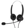 Telephone Headset Noise Reduction 3.5mm Straight Head Customer Service Headphone with Mic for VOIP Phones Call Center