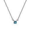 Collier - Luxenter - Otieno - Argent 925 - Topaze Bleue - Quartz Hydrothermal