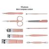 2025 Manicure Set, Mini Nail Clippers, Travel Set, Grooming and Pedicure Tools, 10 Pieces, Stainless Steel Grooming Set