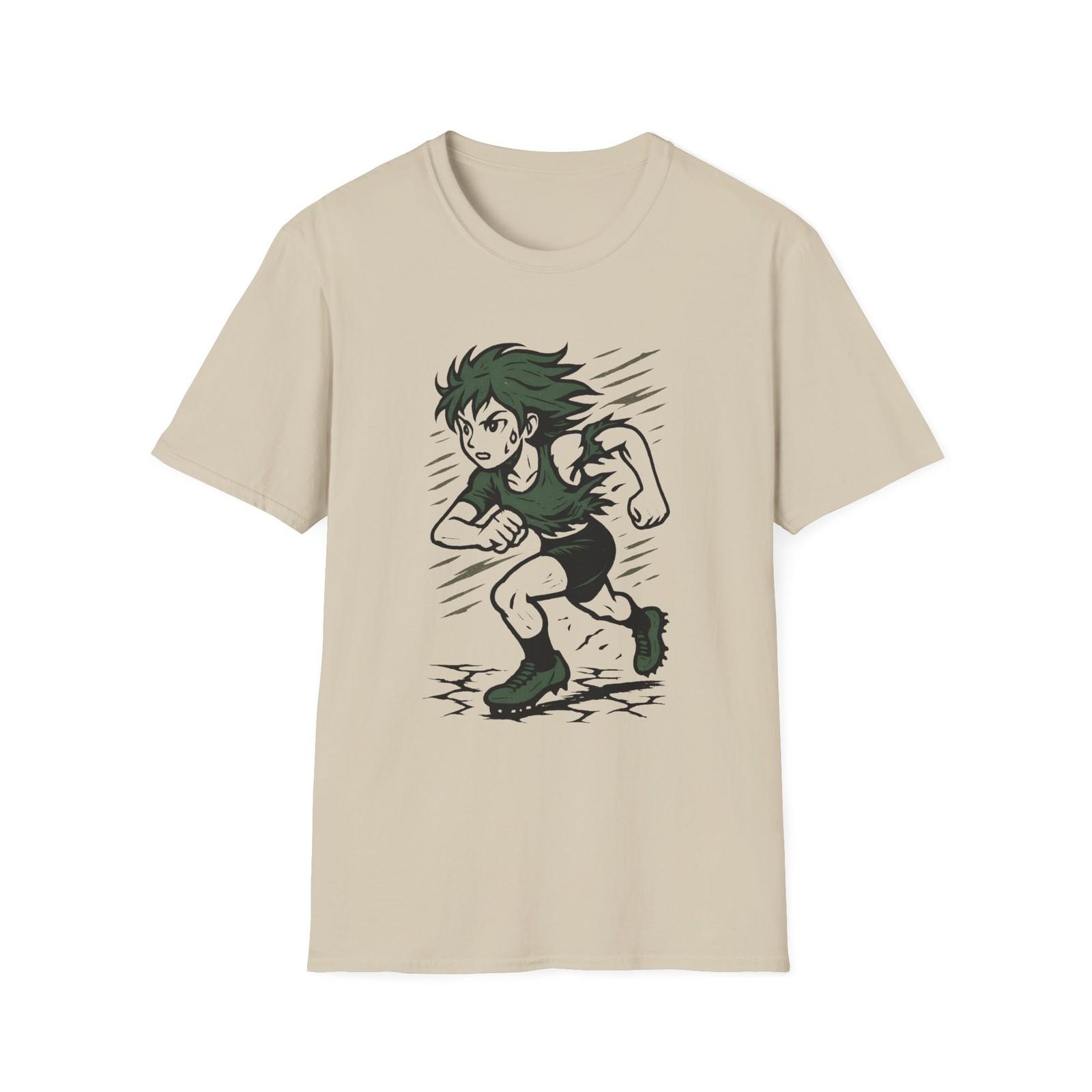 Unisex Softstyle Speed Runner T-Shirt Mens Womens Tees Top – Athlete, Barrio Motion Style 2XL