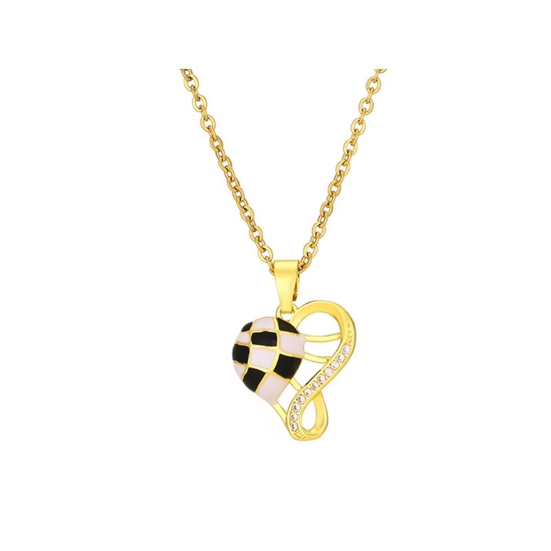 Football Pendant Necklace with Gold Tone Chain and Frame, 41-50 Cm Jewelry Metal Texture for Daily Styling, Game Day Wear and Gifts