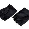 Leather Fingerless Short Gloves Black Rivets Stud Half Finger Mittens Fashion Performance Dance Gloves