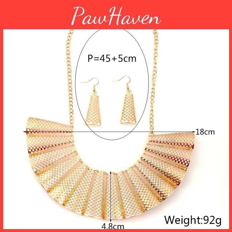 Geometric Alloy Pendant Necklace With Electroplating For Women And Men