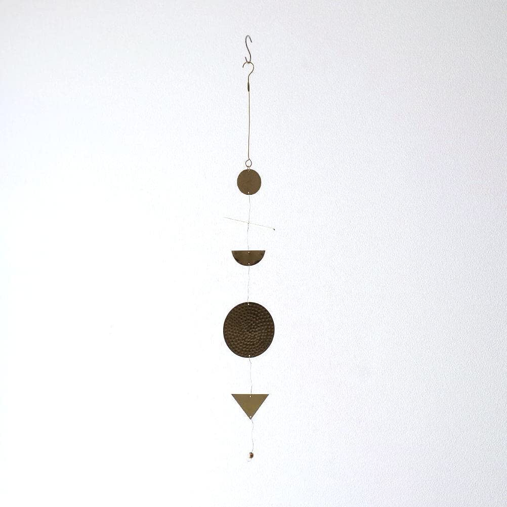 

Garland Stylish Decoration Wall Decor Ornament Scandinavian Brass Round Triangle Wire Cute Interior Brass Hanging Garland Multi золотий